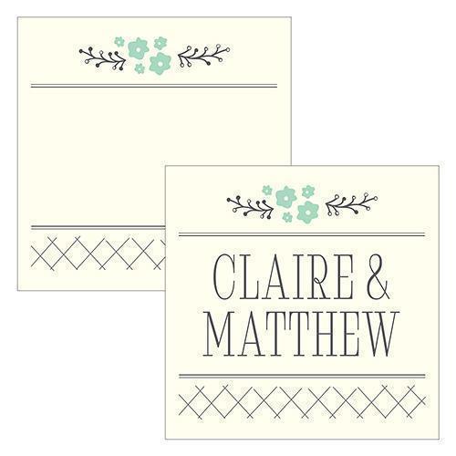 From The Heart Square Tag (Pack of 1)-Wedding Favor Stationery-JadeMoghul Inc.