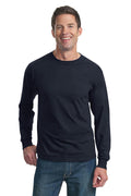 Fruit of the Loom HD Cotton 100% Cotton Long Sleeve T-Shirt. 4930-T-shirts-Navy-3XL-JadeMoghul Inc.