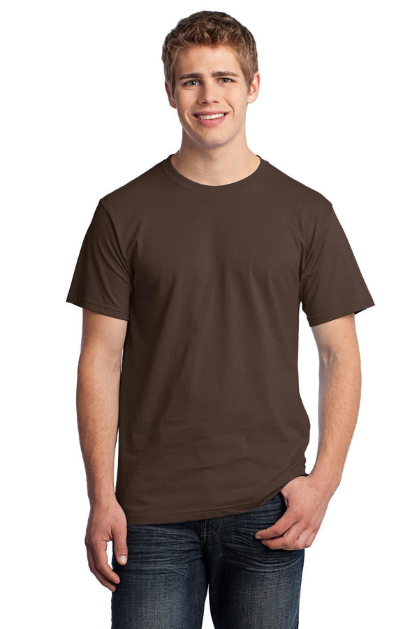 Fruit of the Loom HD Cotton 100% Cotton T-Shirt. 3930-T-shirts-Chocoloate-2XL-JadeMoghul Inc.