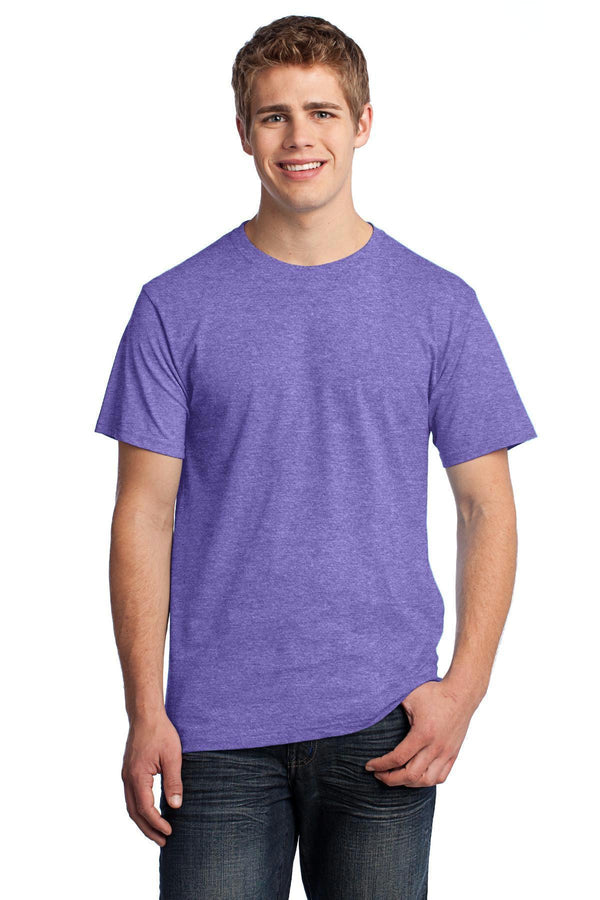 Fruit of the Loom HD Cotton 100% Cotton T-Shirt. 3930-T-shirts-Retro Heather Purple-3XL-JadeMoghul Inc.