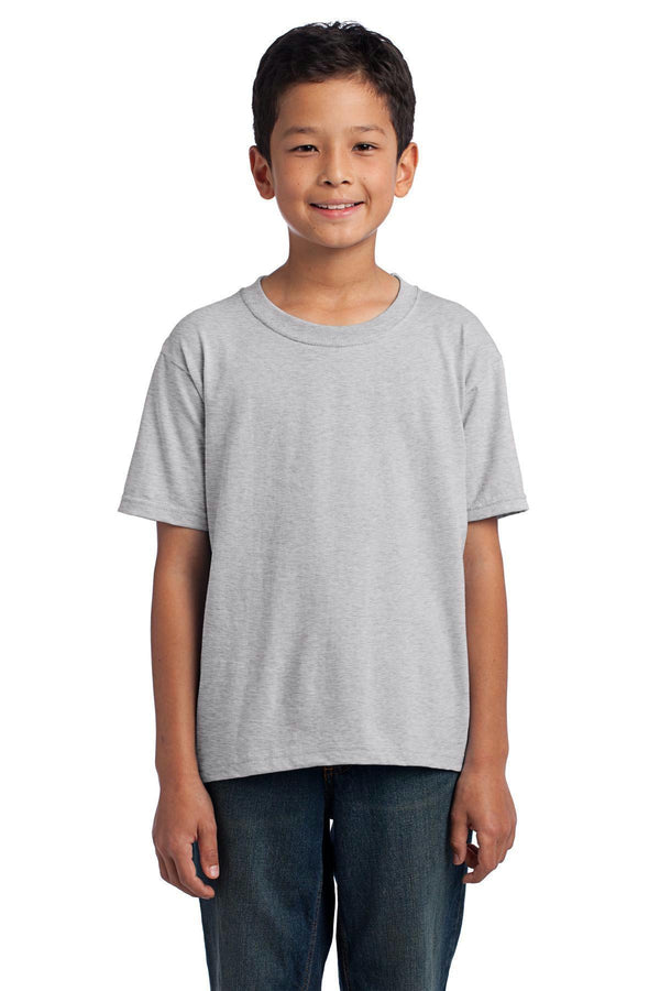 Fruit of the Loom Youth HD Cotton 100% Cotton T-Shirt. 3930B-T-shirts-Athletic Heather*-M-JadeMoghul Inc.
