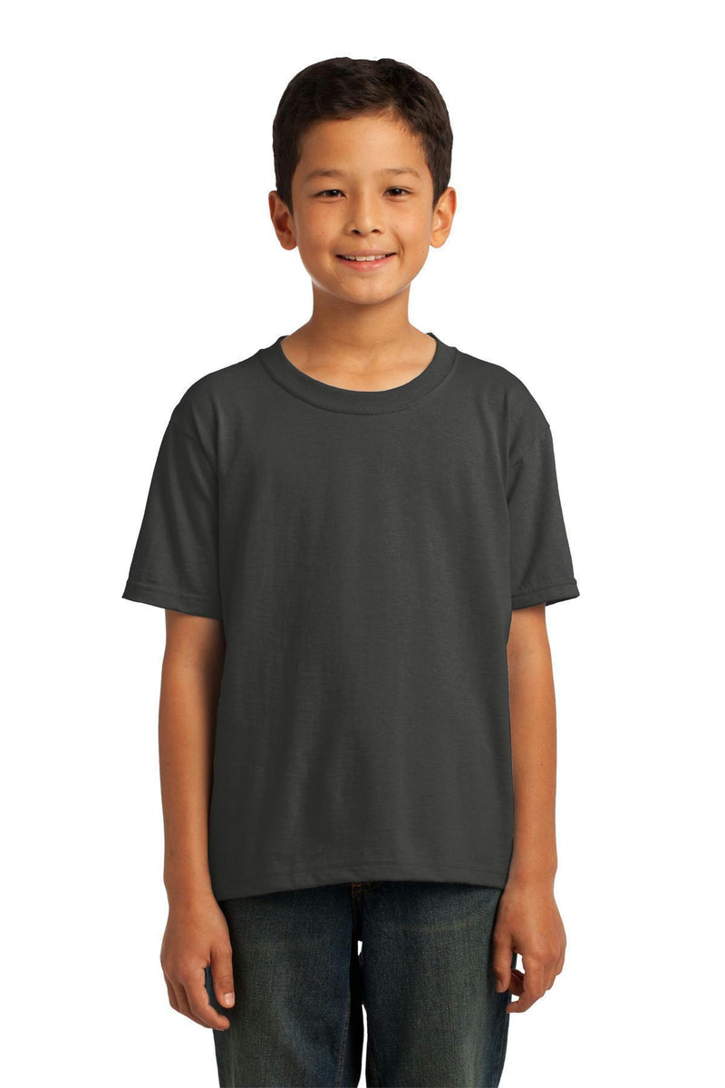 Fruit of the Loom Youth HD Cotton 100% Cotton T-Shirt. 3930B-Youth-Charcoal Grey-XL-JadeMoghul Inc.