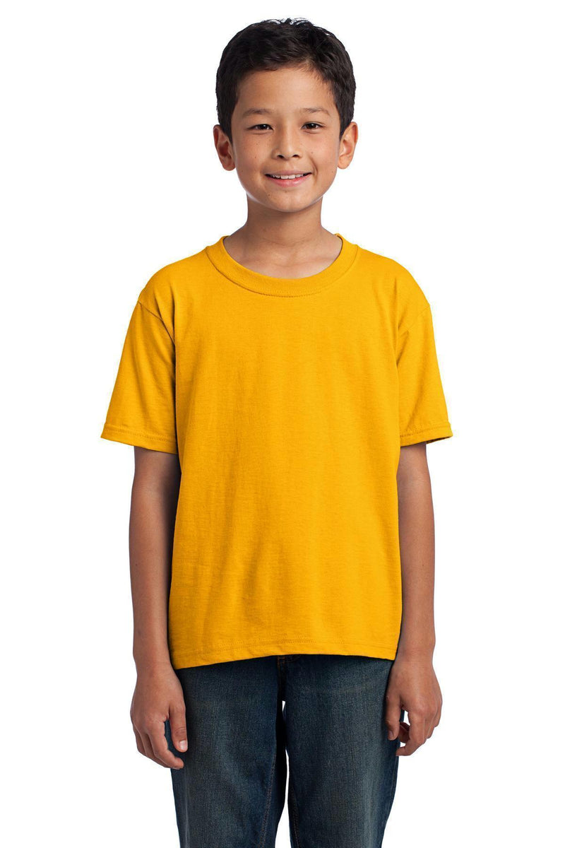 Fruit of the Loom Youth HD Cotton 100% Cotton T-Shirt. 3930B-Youth-Gold-XL-JadeMoghul Inc.