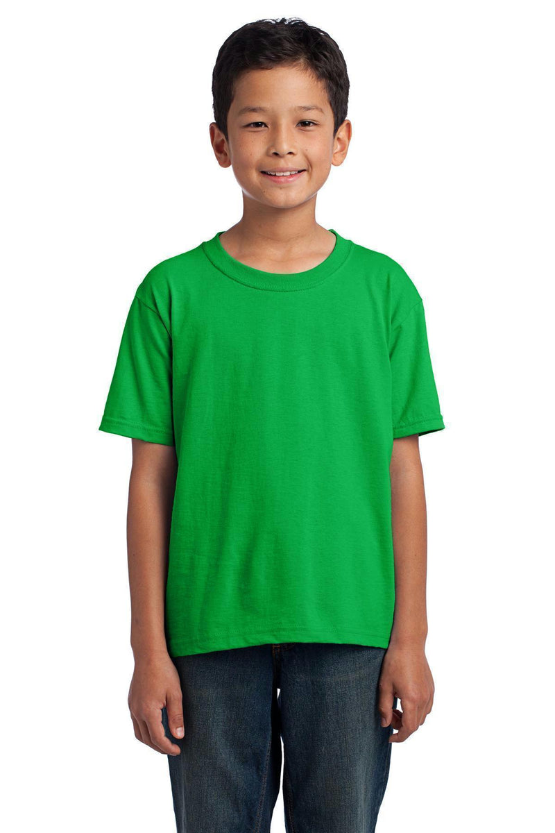 Fruit of the Loom Youth HD Cotton 100% Cotton T-Shirt. 3930B-Youth-Kelly-XL-JadeMoghul Inc.
