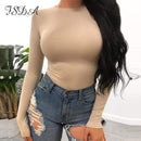 FSDA Long Sleeve Black Bodysuit O Neck Casual Spring Winter White Body Top Sexy Women 2020 Bodysuits Streetwear JadeMoghul Inc. 