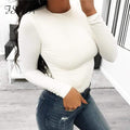 FSDA Long Sleeve Black Bodysuit O Neck Casual Spring Winter White Body Top Sexy Women 2020 Bodysuits Streetwear JadeMoghul Inc. 