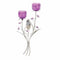 Candle Sconces Fuchsia Blooms Wall Sconce