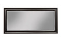 Full Length Leaner Mirror With a Rectangular Polystyrene Frame, Black-Mirrors-Black-Polystyrene Glass-JadeMoghul Inc.