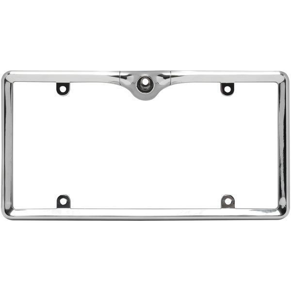 Full License-Plate-Frame-Camera Mount for CAM-300/400/500 (Chrome)-Rearview/Auxiliary Camera Systems-JadeMoghul Inc.
