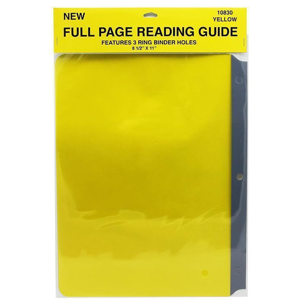 FULL PAGE READING GUIDES YELLOW-Supplies-JadeMoghul Inc.