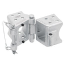 Fulton Fold-Away Bolt-On Hinge Kit 3" x 5" Trailer Beam, Rating 9,000 lbs., 48" Pivot, Z-Max 600 Zinc Finish [HDPB350101]-Rollers & Brackets-JadeMoghul Inc.