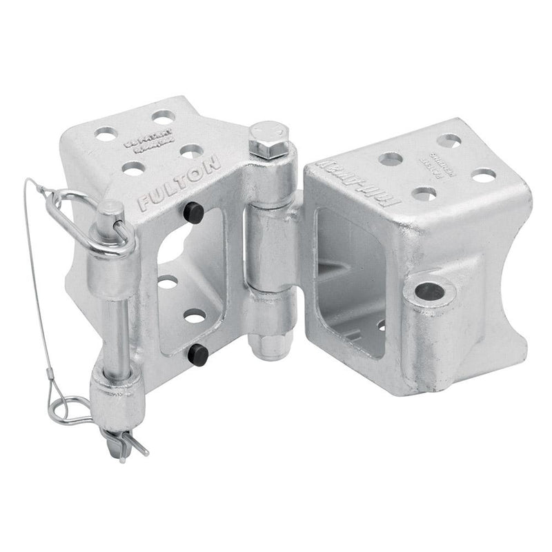 Fulton Fold-Away Bolt-On Hinge Kit 3" x 5" Trailer Beam, Rating 9,000 lbs., 48" Pivot, Z-Max 600 Zinc Finish [HDPB350101]-Rollers & Brackets-JadeMoghul Inc.