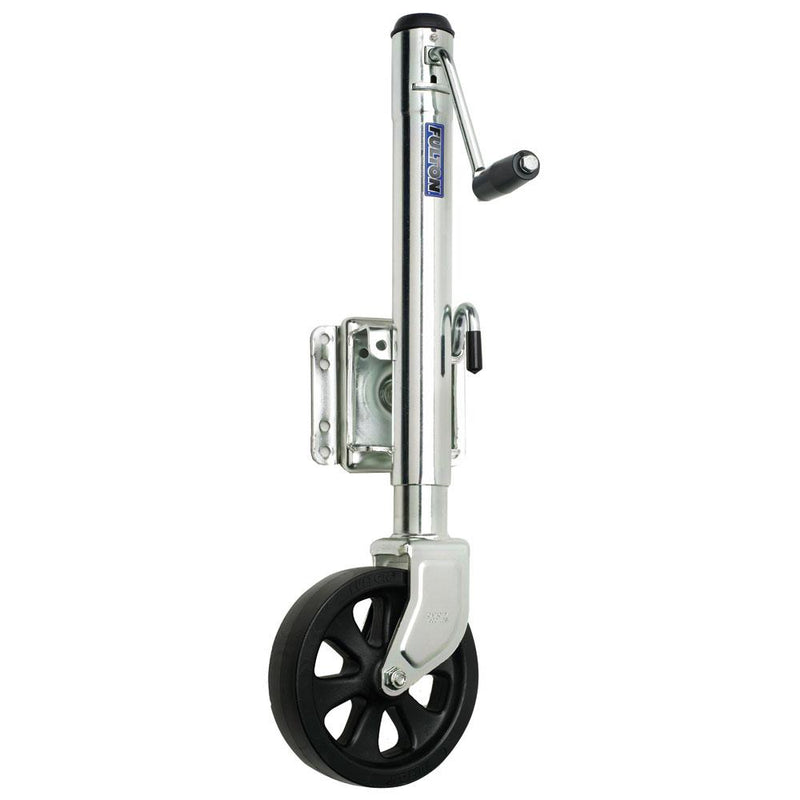 Fulton Single Wheel 1,500 lbs. Bolt-Thru Swivel Jack [XP15 0101]-Jacks & Dollies-JadeMoghul Inc.