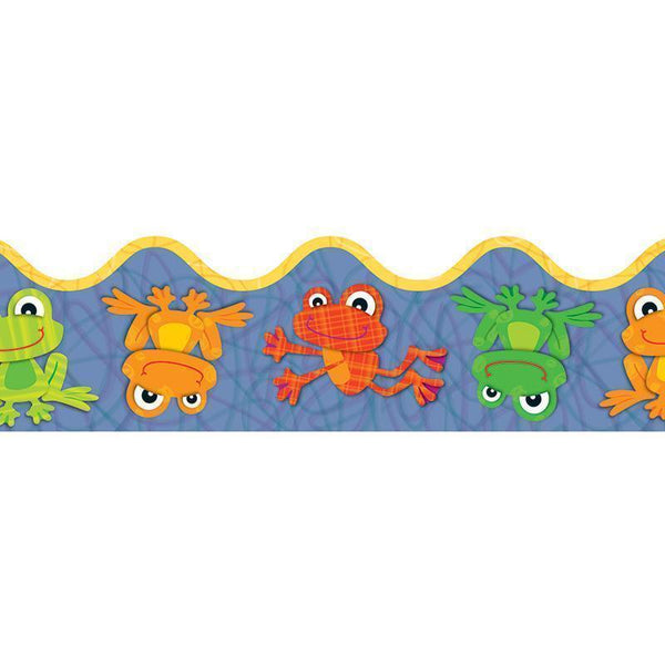 FUNKY FROGS SCALLOPED BORDER-Learning Materials-JadeMoghul Inc.