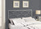 Furniture Affordable Furniture - 1" x 59.75" x 47" Silver, Queen or Full size - Headboard/Footboard HomeRoots