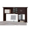 Furniture Affordable Furniture - 12" X 63" X 34" Espresso Wood Veneer (Paper) Computer Hutch HomeRoots