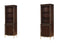 Furniture Affordable Furniture - 16" X 112" X 74" Cherry Metal Wood Entertainment Center (Set of 2) HomeRoots