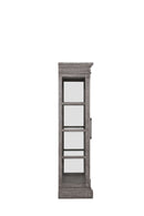 Furniture Affordable Furniture - 18" X 44" X 80" Salvaged Natural Wood Glass Curio HomeRoots