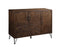 Furniture Affordable Furniture - 18" X 48" X 36" Walnut Black Metal Wood Server HomeRoots