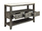 Furniture Affordable Furniture - 18" X 54" X 36" White Marble Gray Oak Wood Server HomeRoots