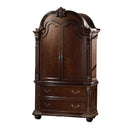 Furniture Affordable Furniture - 25" X 52" X 88" Cherry Wood TV Armoire HomeRoots