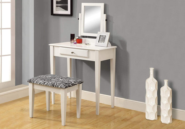 Furniture Affordable Furniture - 30.5" x 46.75" x 68" White, Black, Particle Board, Foam - Vanity Set 2pcs HomeRoots