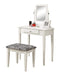 Furniture Affordable Furniture - 30.5" x 46.75" x 68" White, Black, Particle Board, Foam - Vanity Set 2pcs HomeRoots