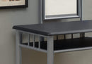 Furniture Affordable Furniture - 31" x 46" x 69'.5" Black, Silver, Foam, Metal, Microfiber - Vanity Set 2pcs HomeRoots