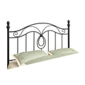 Furniture Affordable Furniture - 60" x 51" Black, Full/Queen Size - Headboard/Footboard HomeRoots