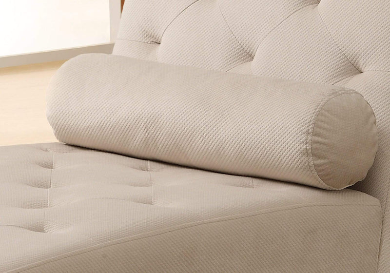 Furniture Affordable Furniture - 65'.75" x 27'.25" x 37'.5" Taupe, Cappuccino, Foam, Particle Board, Solid Wood, Microfiber - Chaise Lounger HomeRoots