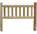 Furniture Bedroom Furniture - 56" X 4.5" X 48" Natural Wood Low Double Headboard HomeRoots