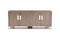 Furniture Buffet Furniture - 33" Veneer and Antique Brass Buffet HomeRoots