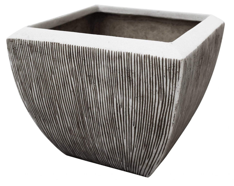 Furniture Cheap Furniture - 1" x 21" x 19" Square, Ribbed - Flower Pot HomeRoots