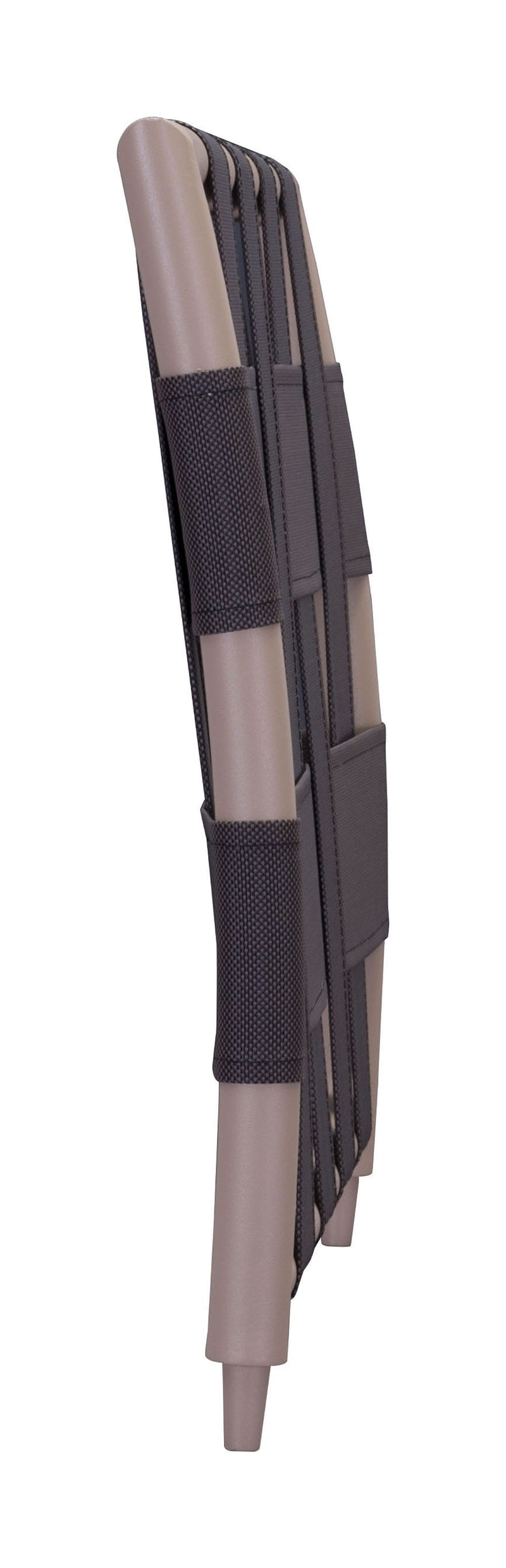 Furniture Cheap Furniture - 28.7" x 2" x 19.5" Taupe & Brown, Mesh, Powder Coated Aluminum, Beach Arm Side/Backrest HomeRoots