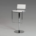 Furniture Cheap Furniture - 32" White Eco-Leather and Steel HomeRoots