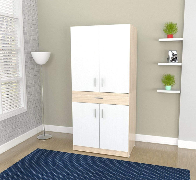 Furniture Cheap Furniture - 67.3" White Solid Composite Wood Computer Work Center HomeRoots