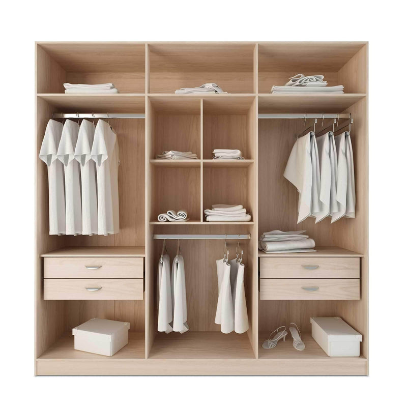 Furniture Cheap Furniture - Nature and Nude Armoire with 4 Drawers HomeRoots