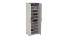 Furniture Cheap Furniture - White Shoe Closet with 10 Shelves HomeRoots