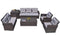 Furniture Furniture - 118'.56" X 31'.59" X 14'.82" Brown 6-Piece Patio Conversation Set with Cushions and Storage Boxs HomeRoots