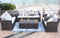 Furniture Furniture - 118'.56" X 31'.59" X 14'.82" Brown 6-Piece Patio Conversation Set with Cushions and Storage Boxs HomeRoots