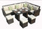 Furniture Furniture - 180'.96" X 33'.54" X 34'.71" Brown 8-Piece Outdoor Sectional Set with Cushions HomeRoots