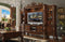 Furniture Furniture Sale - 19" X 121" X 90" Cherry Oak Wood Poly Resin Glass Entertainment Center HomeRoots