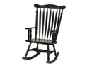 Furniture Furniture Sale - 28" X 24" X 42" Black Hardwood Corkwood Rocker HomeRoots