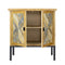 Furniture Furniture Sale - 31'.5" X 15" X 33'.8" Elm with Gray Iron, Wood, MDF 2-Drawer, 2-Door Parquet Sideboard HomeRoots