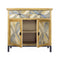 Furniture Furniture Sale - 35'.8" X 15" X 33'.8" Elm with Gray Iron, Wood, MDF 2-Drawer, 2-Door Parquet Sideboard HomeRoots