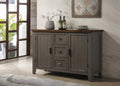 Furniture Furniture Sale - 54" X 18" X 40" Grey Cinnamon Hardwood Server HomeRoots