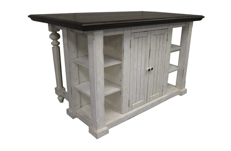 Furniture Furniture Sale - 60" X 38" X 36" Vintage Estates Veneer Solid Wood Kitchen Island HomeRoots