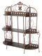 Furniture Home Furniture - 42" X 11" X 48" Blackened Copper Steel Shelving Unit HomeRoots