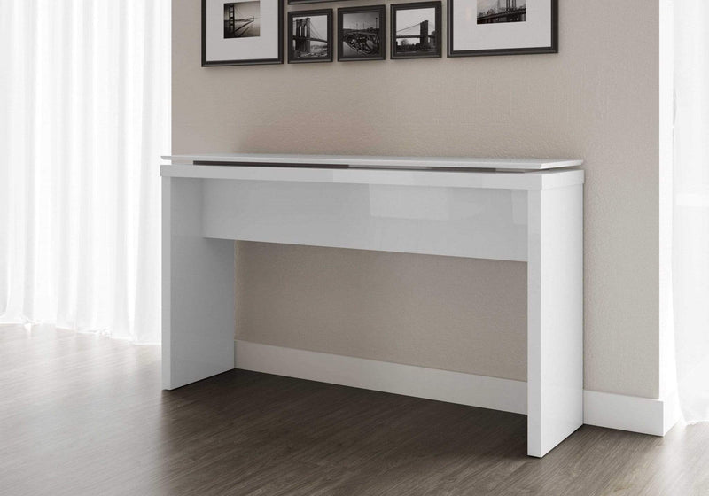 Furniture Home Furniture - 53.14" White Gloss Sideboard HomeRoots