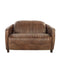 Furniture Leather Loveseat - 50" X 37" X 31" Retro Brown Leather Loveseat HomeRoots